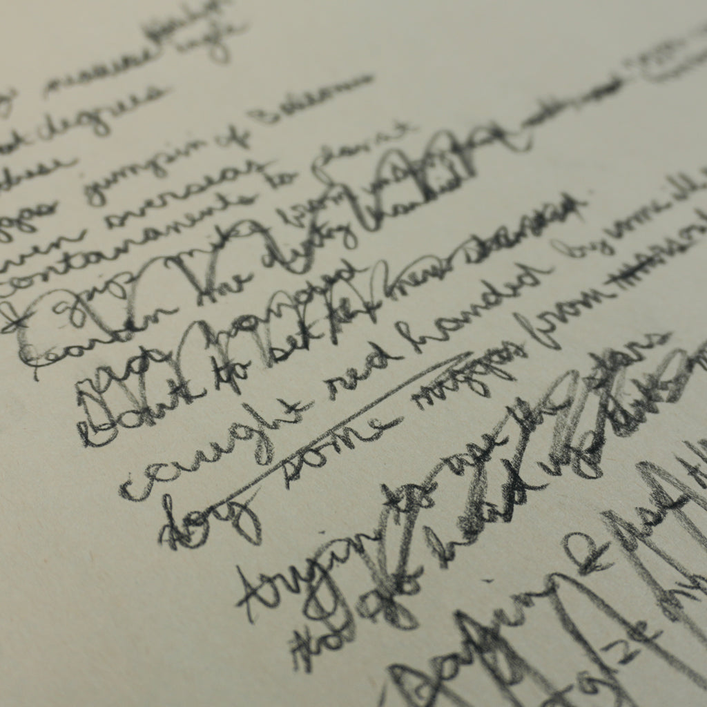 Kanye West - Handwritten "Ill Psycho Scientist" Large Lyric Sheet [JSA]