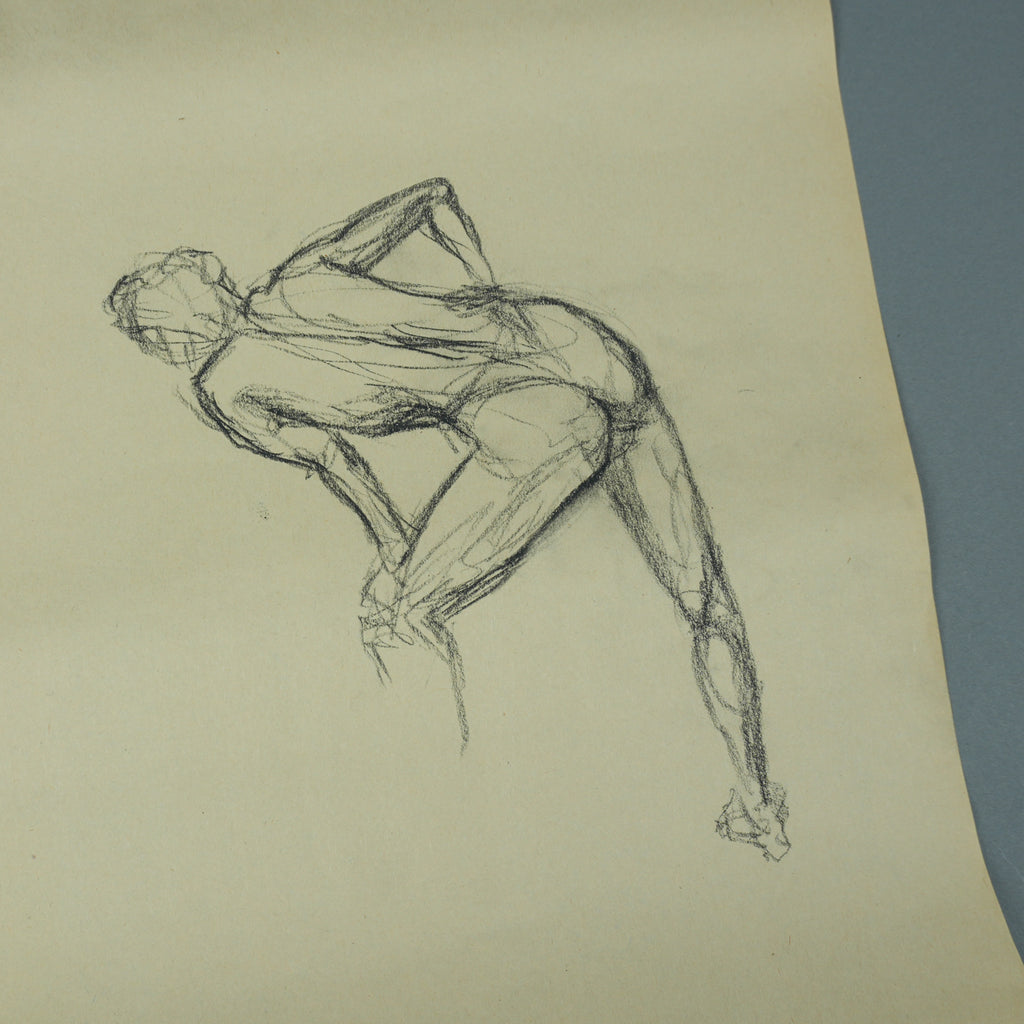 Kanye West - Original 18"x24" Dual Figure "Exercise Poses" Artwork