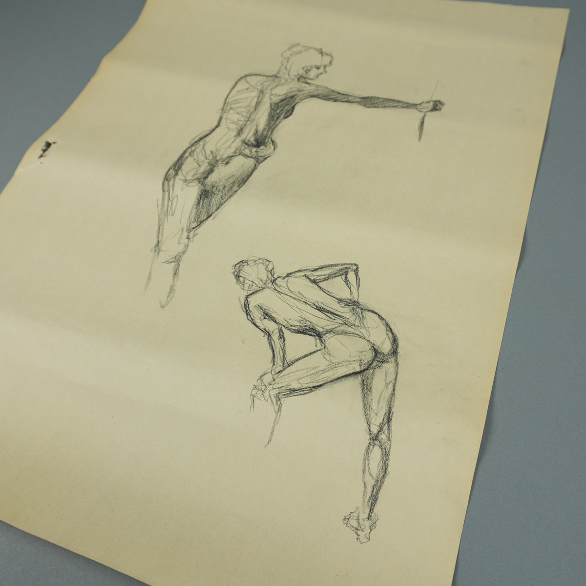 Kanye West - Original 18"x24" Dual Figure "Exercise Poses" Artwork