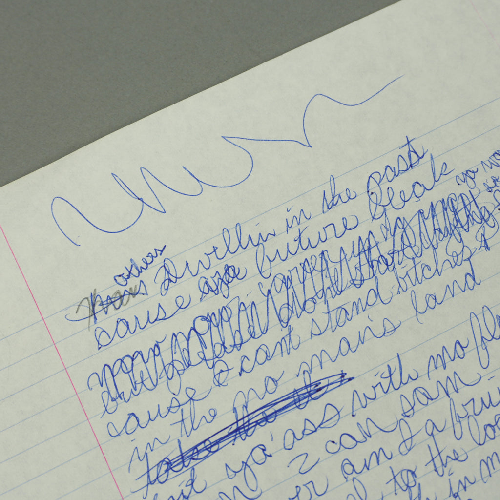 Kanye West - Handwritten "Chicago City At Night" Lyric Sheet [JSA]