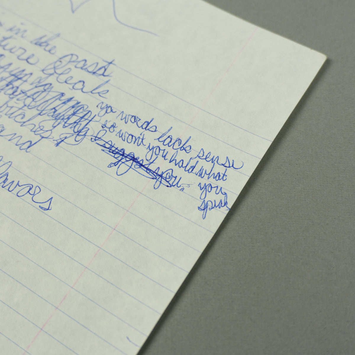 Kanye West - Handwritten "Chicago City At Night" Lyric Sheet [JSA]