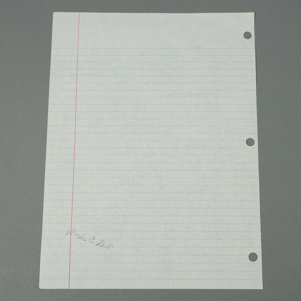 Kanye West - Handwritten "Chicago City At Night" Lyric Sheet [JSA]