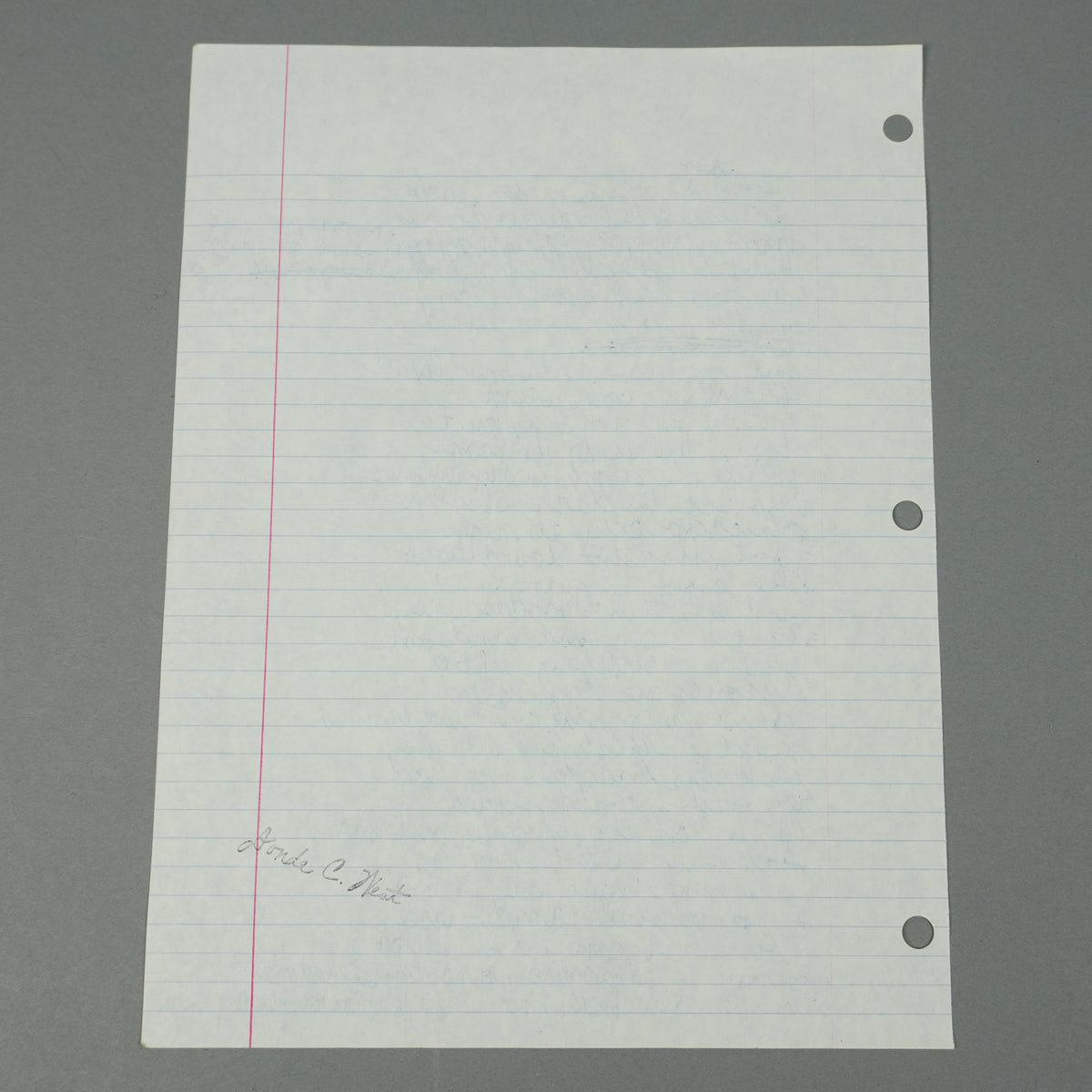 Kanye West - Handwritten "Chicago City At Night" Lyric Sheet [JSA]