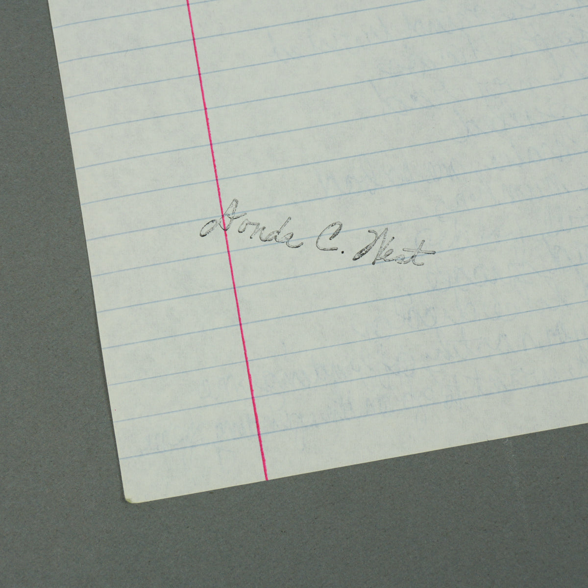 Kanye West - Handwritten "Chicago City At Night" Lyric Sheet [JSA]