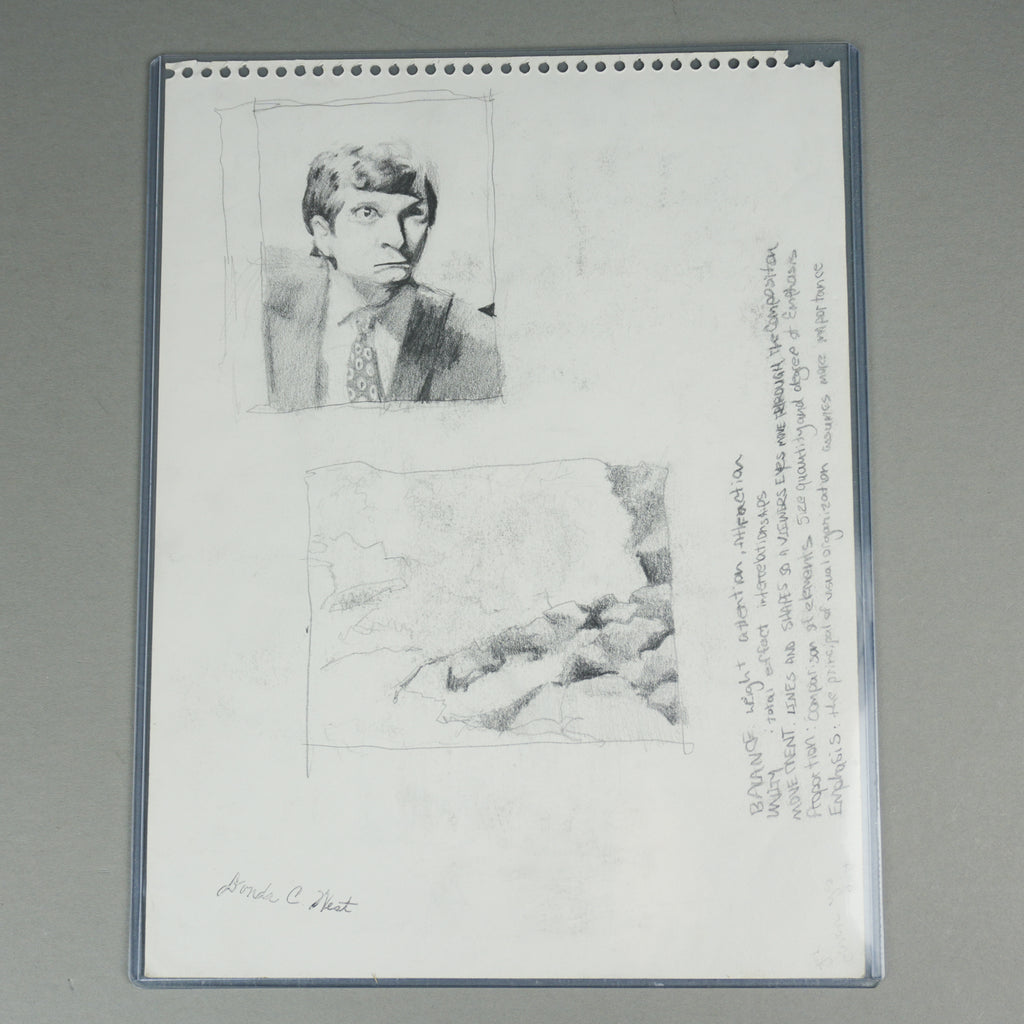 Kanye West - Original 8.5"x11" Art Studies Homework Sheet