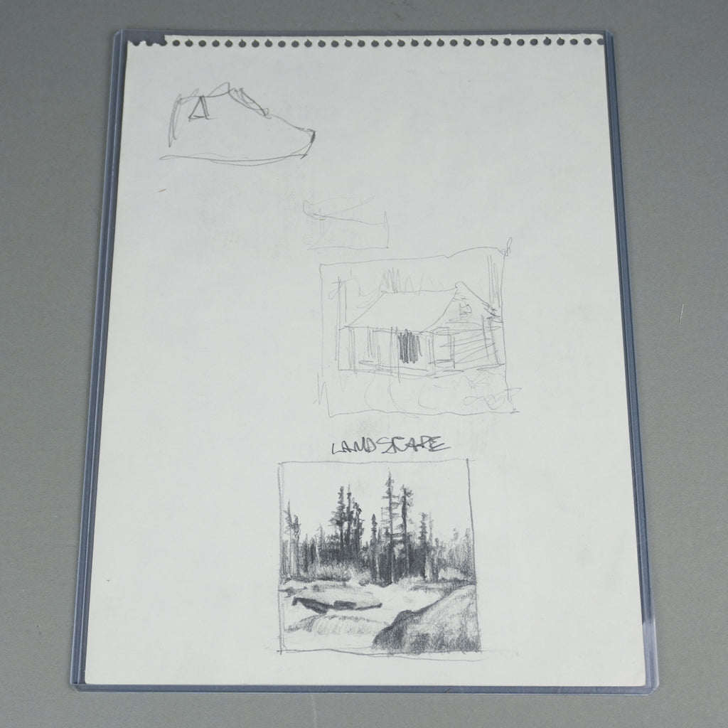 Kanye West - Original 8.5"x11" Art Studies Homework Sheet