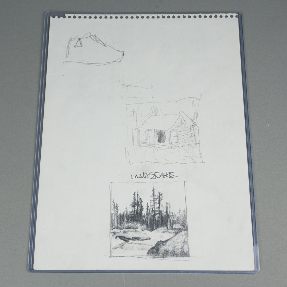 Kanye West - Original 8.5"x11" Art Studies Homework Sheet