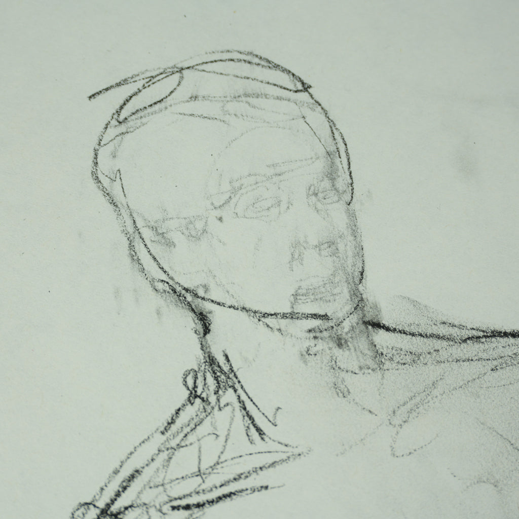 Kanye West - Original 18"x24" Seated Figure Study Artwork
