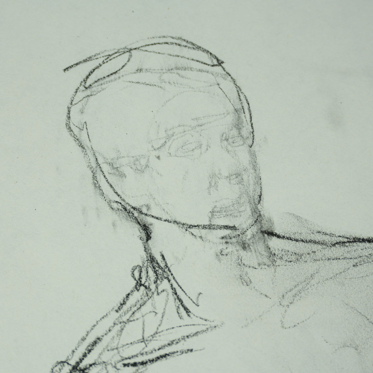 Kanye West - Original 18"x24" Seated Figure Study Artwork