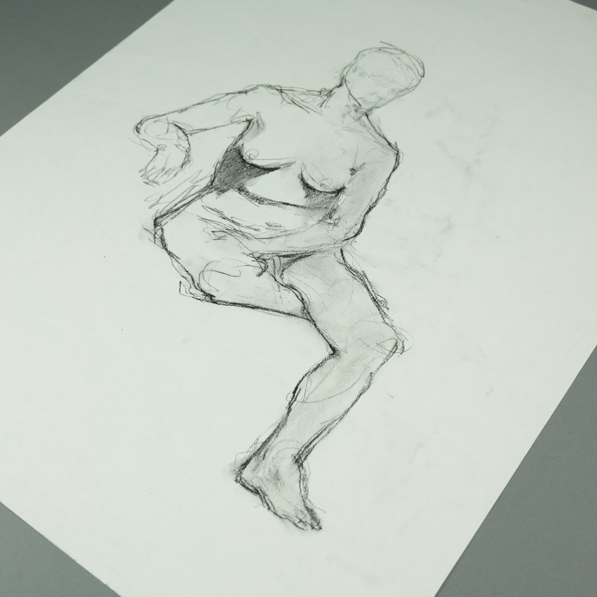Kanye West - Original 18"x24" Seated Figure Study Artwork