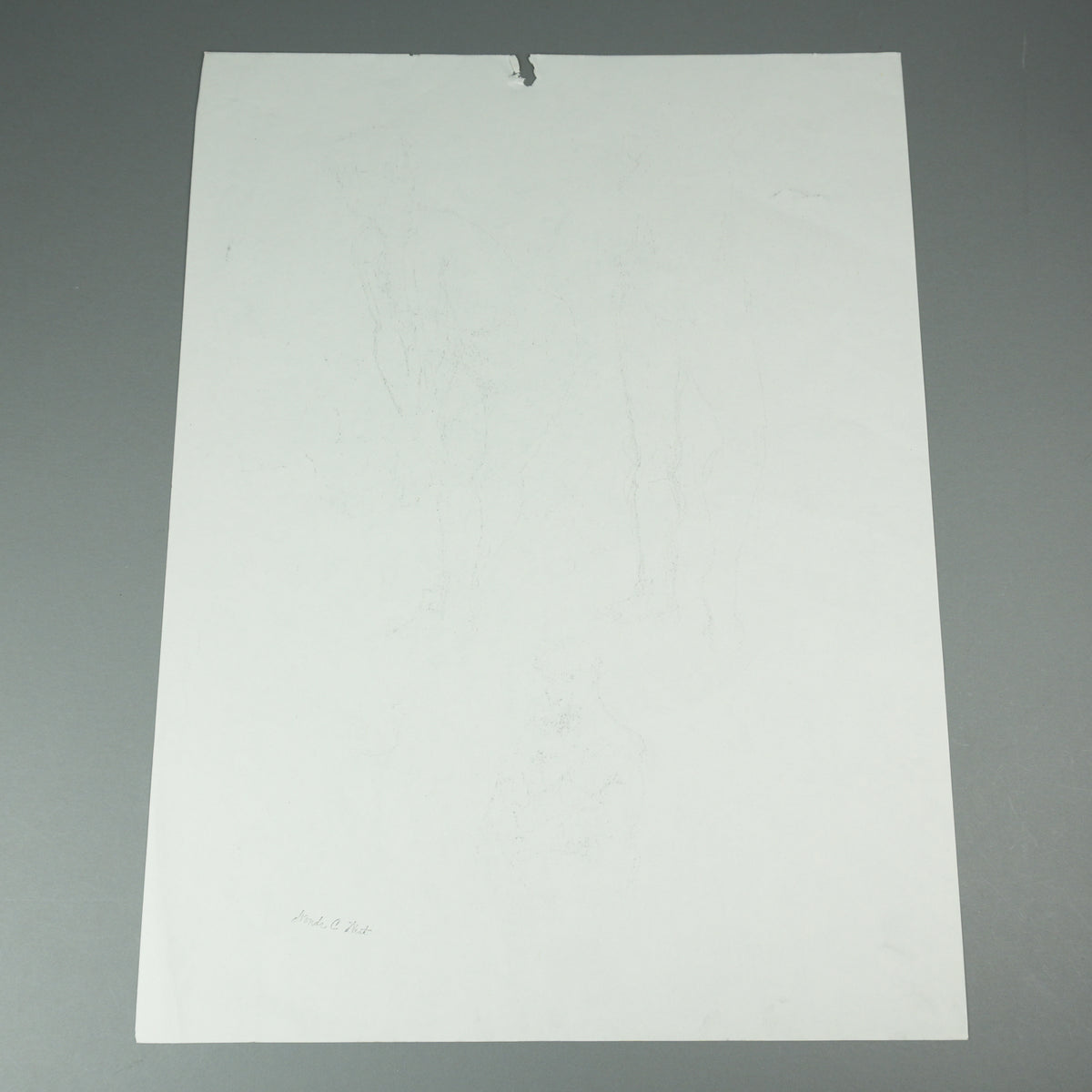 Kanye West - Original 18"x24" Seated Figure Study Artwork
