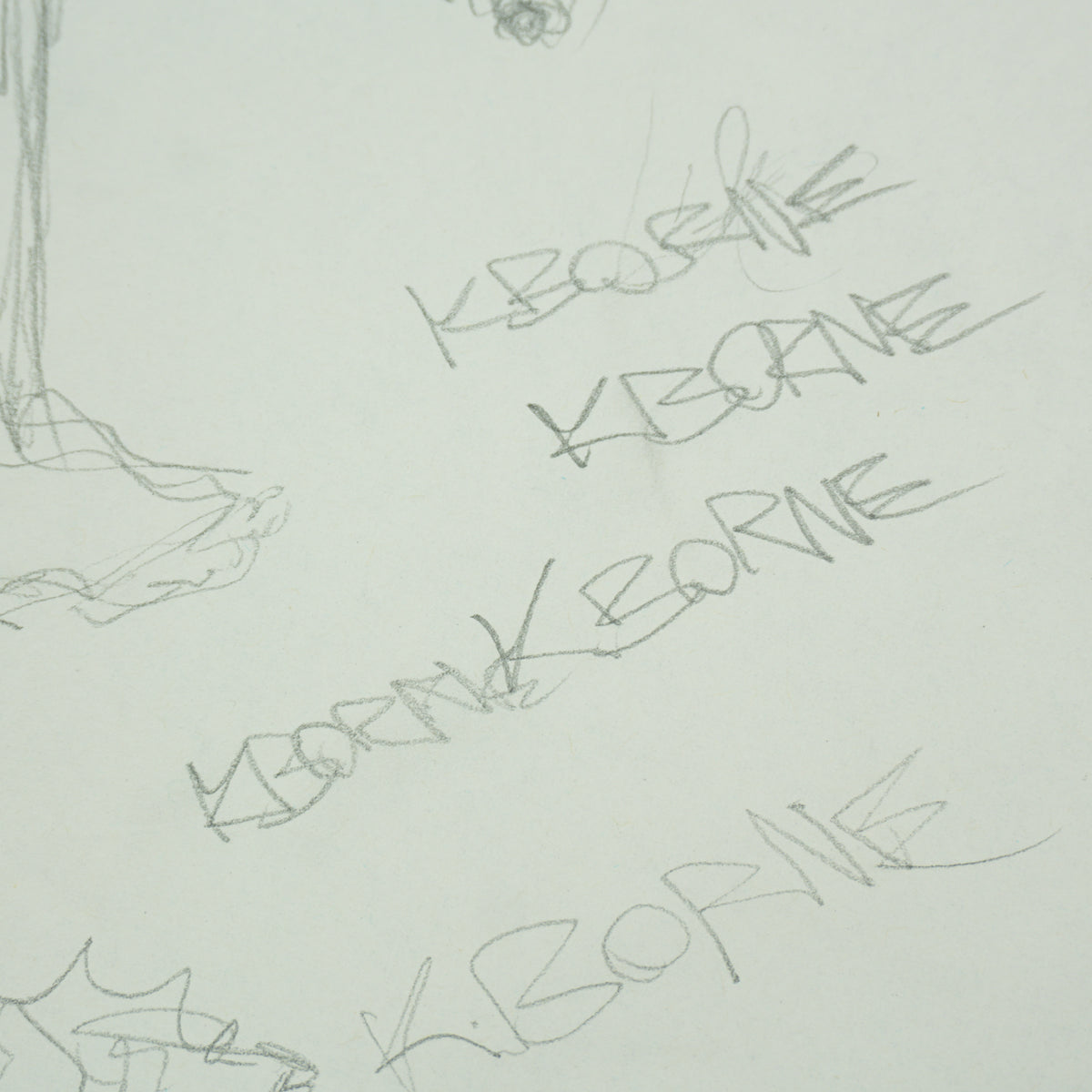 Kanye West - Original 18"x24" “K. Borne” Figure & Character Study Artwork