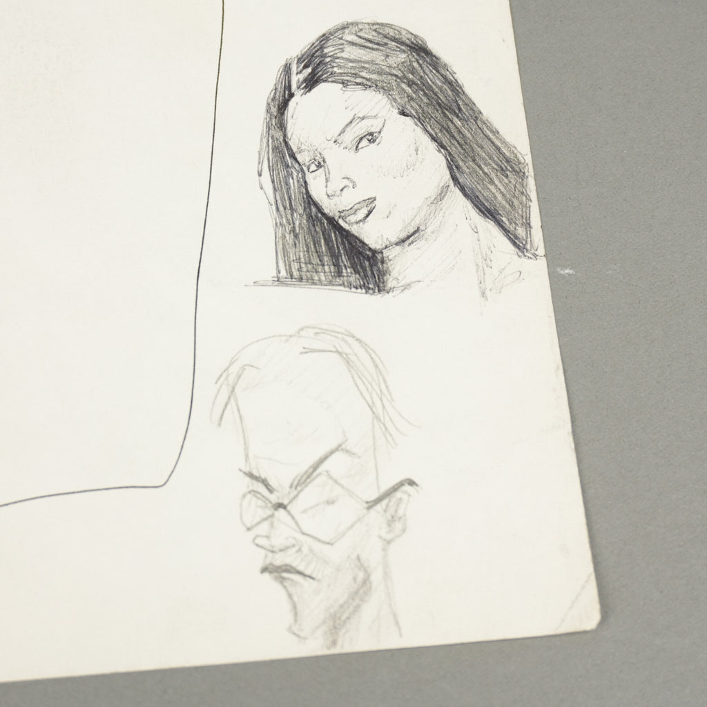 Kanye West - Original 9"x12" Handwritten Art Studies & Doodles Sheet [JSA]