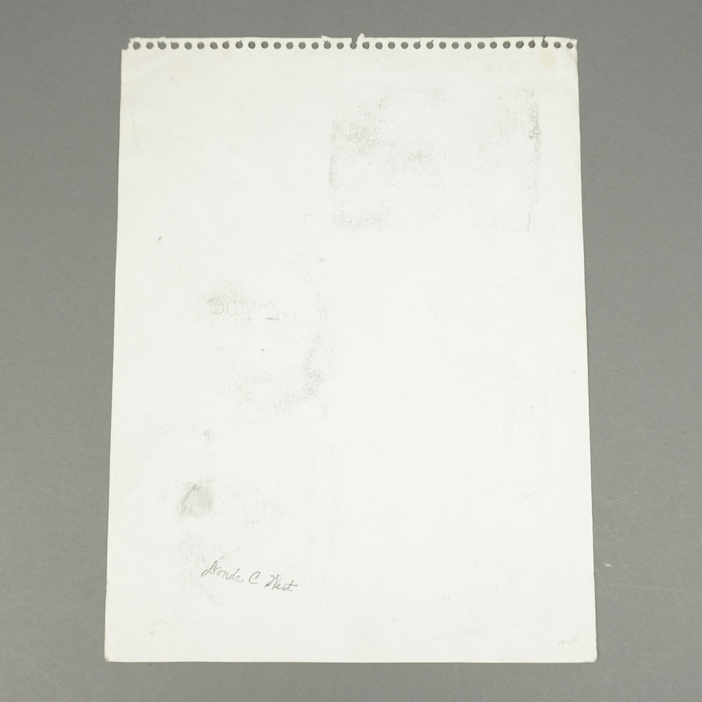 Kanye West - Original 9"x12" Handwritten Art Studies & Doodles Sheet [JSA]